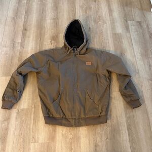 Bux Hunting Co. Brown Hooded Men's Jacket